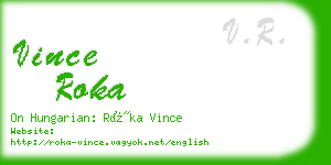 vince roka business card